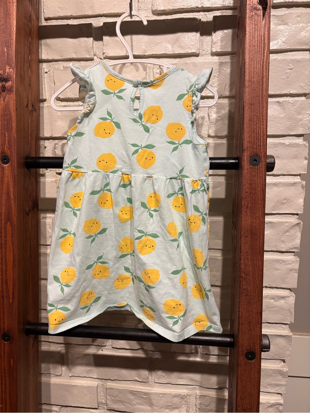 ✨3/$25✨ H&M Ruffle Lemon Dress - Picture 2 of 3